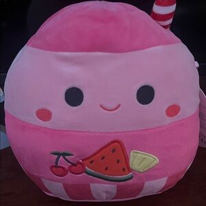 Pink Plush Toy with Fruit Design Squishmallow Jan’s